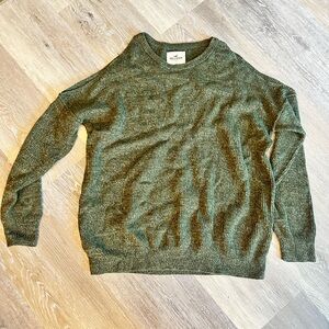 Women’s Cold Shoulder Green Sweater
